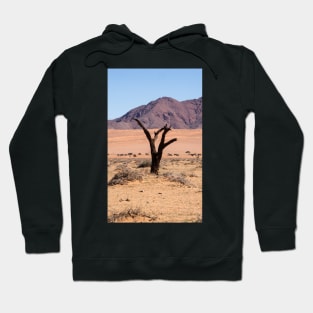 One tree in the desert. Hoodie